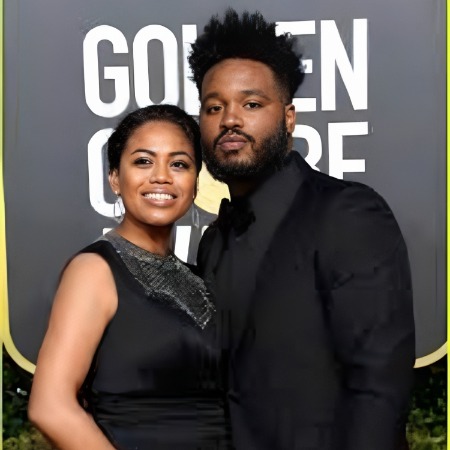 Ryan Coogler and his wife during Golden Globe Award.